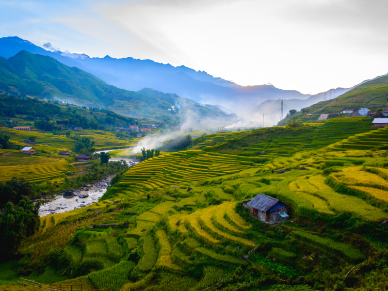 From Rice Terraces To The Roof of Indochina 5 Days