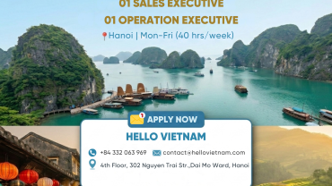 Hello Vietnam Recruitment – Sales Executive & Operation Executive