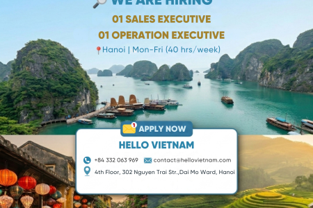Hello Vietnam Recruitment – Sales Executive & Operation Executive